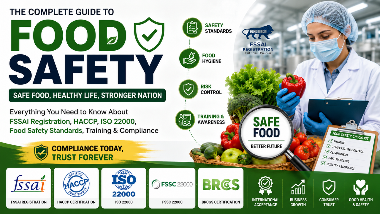 Food Safety Guide 2026: FSSAI Registration, HACCP, ISO 22000 & Food Safety Standards